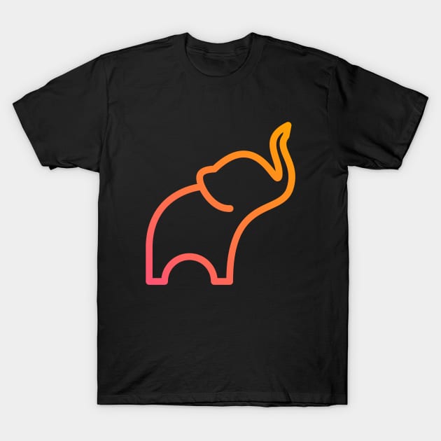 Cute Elephant T-Shirt by Motivation King